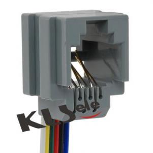 Modular Wired Jack 623K Gray KLS12-201-6P6C